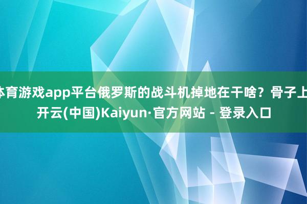 体育游戏app平台俄罗斯的战斗机掉地在干啥？骨子上-开云(中国)Kaiyun·官方网站 - 登录入口