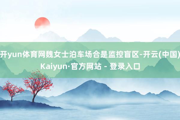 开yun体育网魏女士泊车场合是监控盲区-开云(中国)Kaiyun·官方网站 - 登录入口